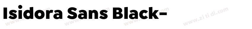 Isidora Sans Black字体转换 Isidora Sans Black字体转换